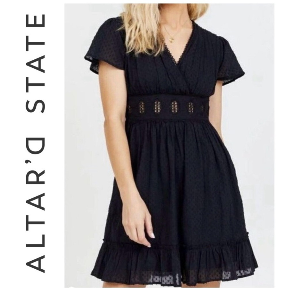 Altar'd State Black Mini Dress